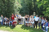 Postavitev oznake visoke vode na reki Kamniški Bistrici v Domžalah 8